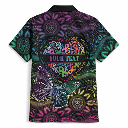 Australia Cancer Survivor Personalised Hawaiian Shirt I’m A Survivor Ribbon Heart