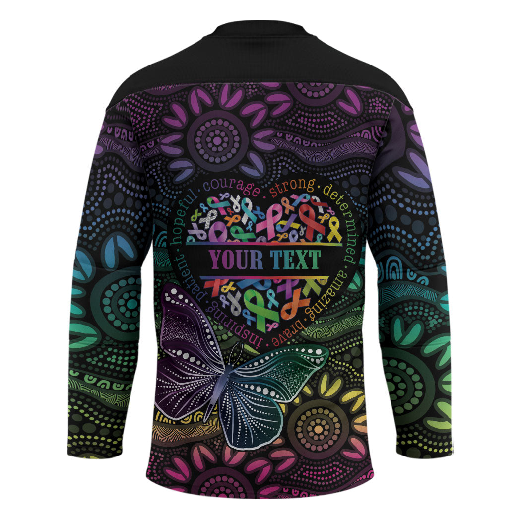 Australia Cancer Survivor Personalised Hockey Jersey I’m A Survivor Ribbon Heart