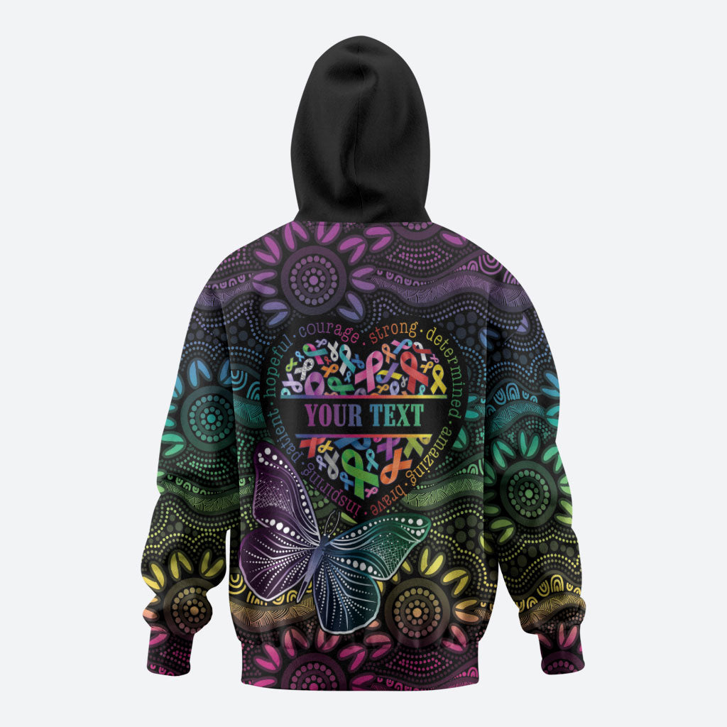 Australia Cancer Survivor Personalised Hoodie I’m A Survivor Ribbon Heart