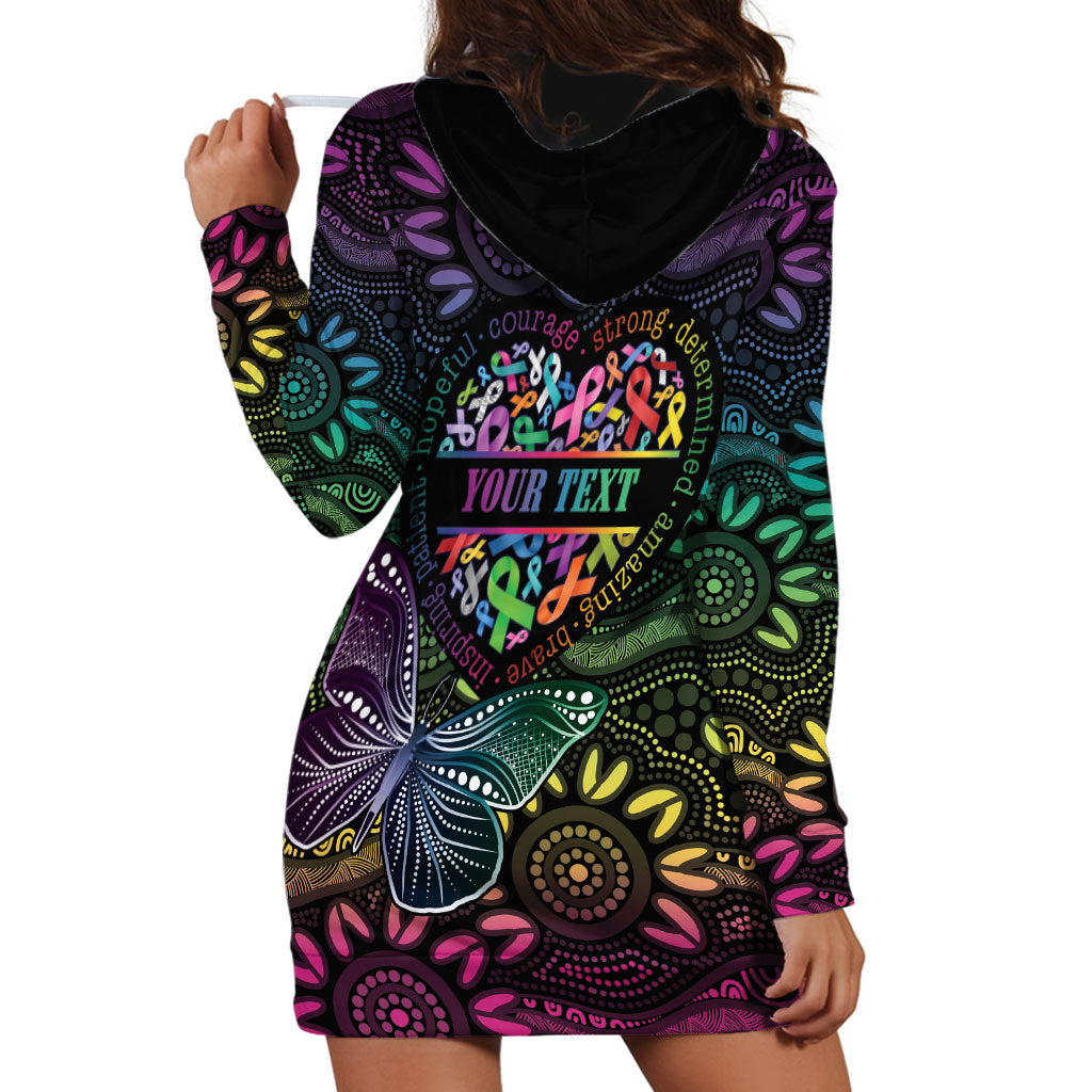 Australia Cancer Survivor Personalised Hoodie Dress I’m A Survivor Ribbon Heart