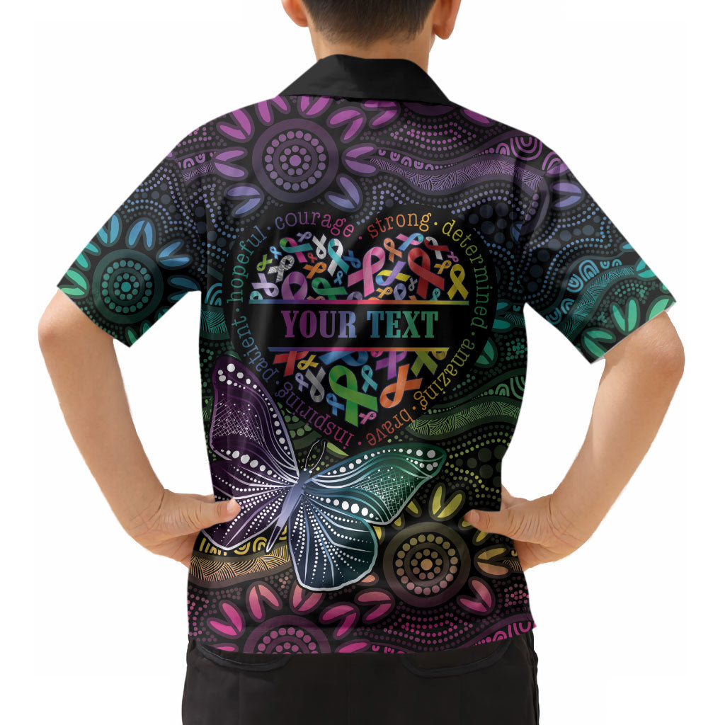 Australia Cancer Survivor Personalised Kid Hawaiian Shirt I’m A Survivor Ribbon Heart