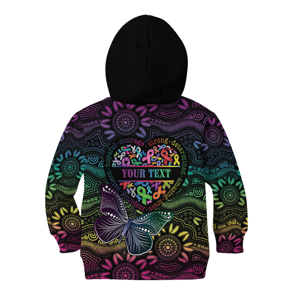 Australia Cancer Survivor Personalised Kid Hoodie I’m A Survivor Ribbon Heart