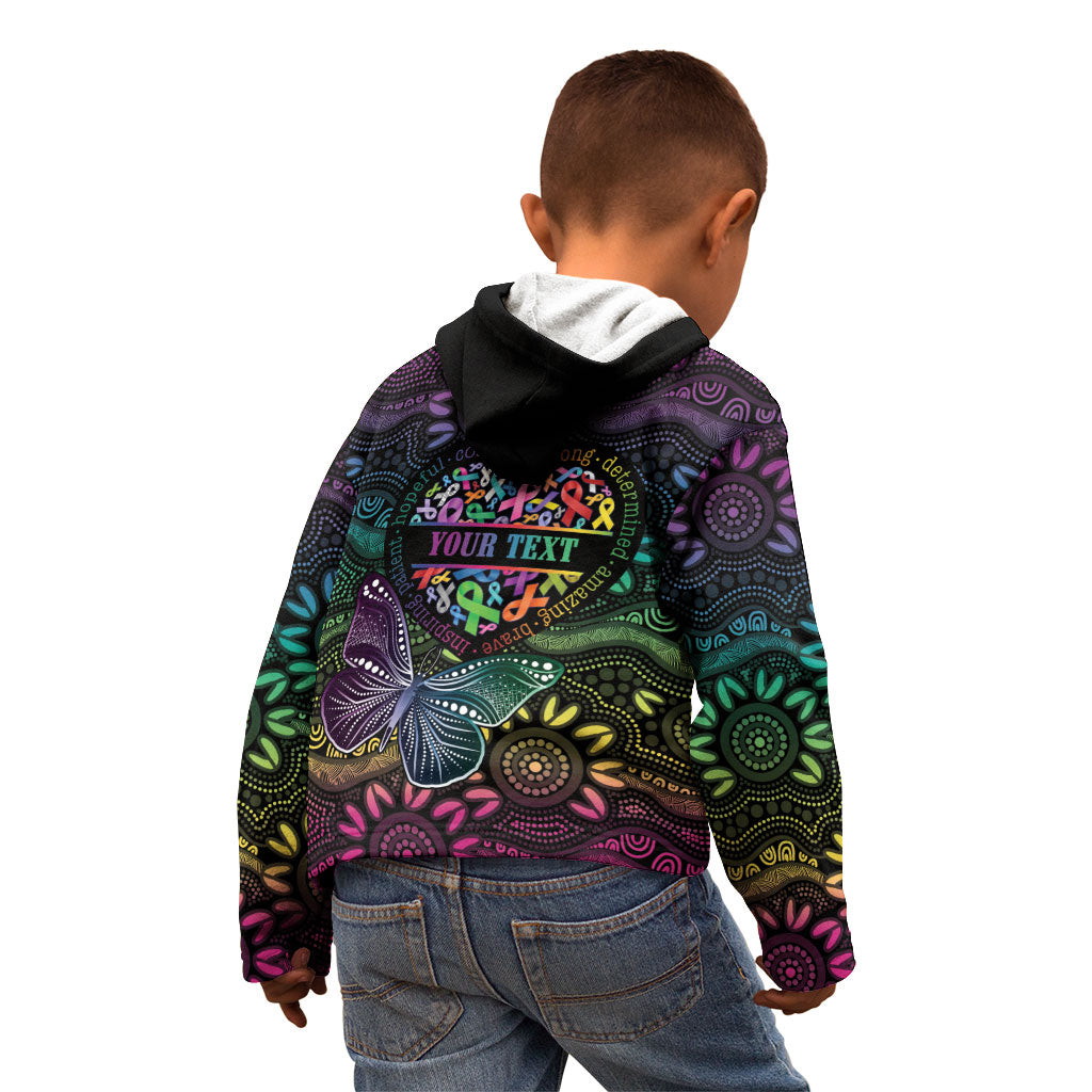 Australia Cancer Survivor Personalised Kid Hoodie I’m A Survivor Ribbon Heart