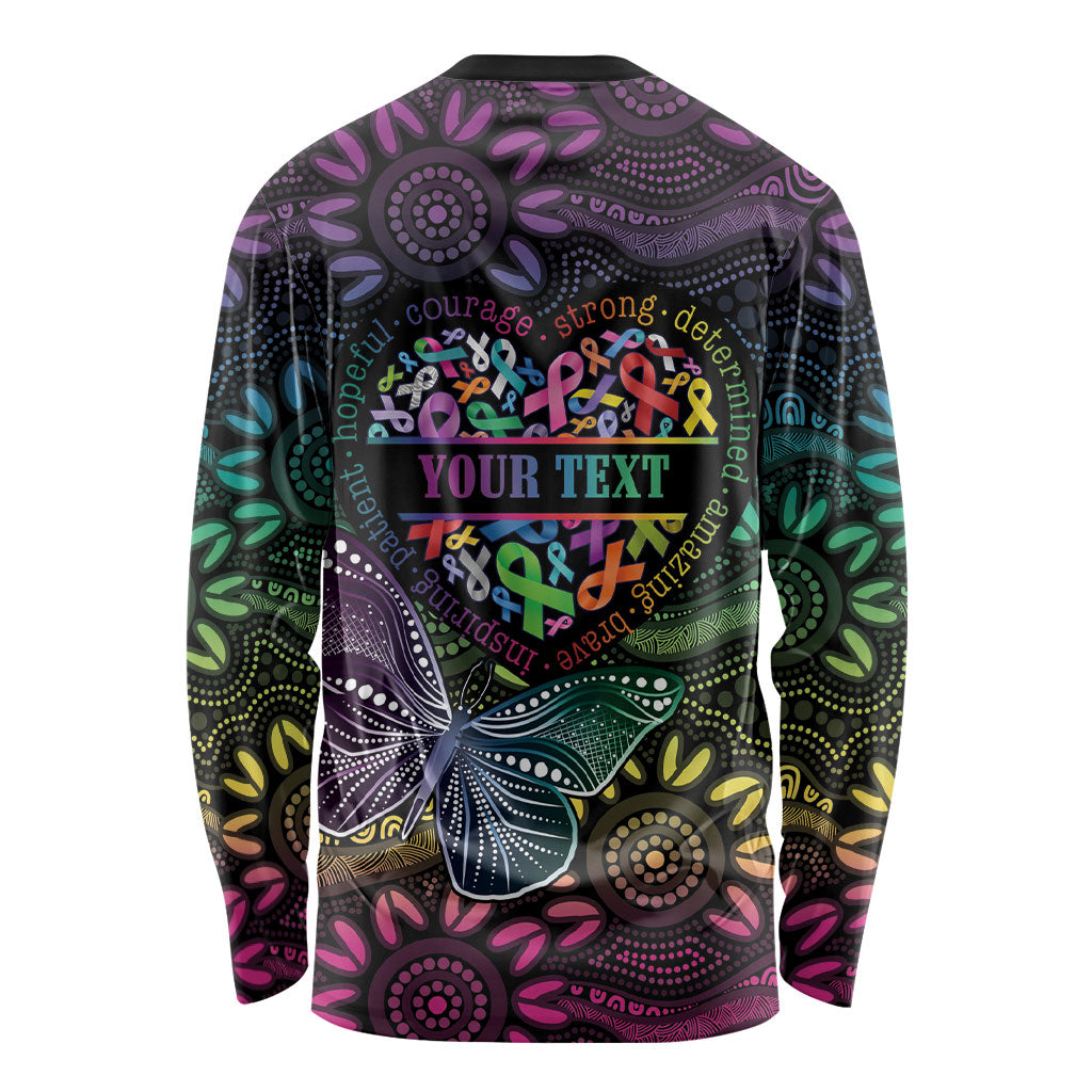Australia Cancer Survivor Personalised Long Sleeve Shirt I’m A Survivor Ribbon Heart
