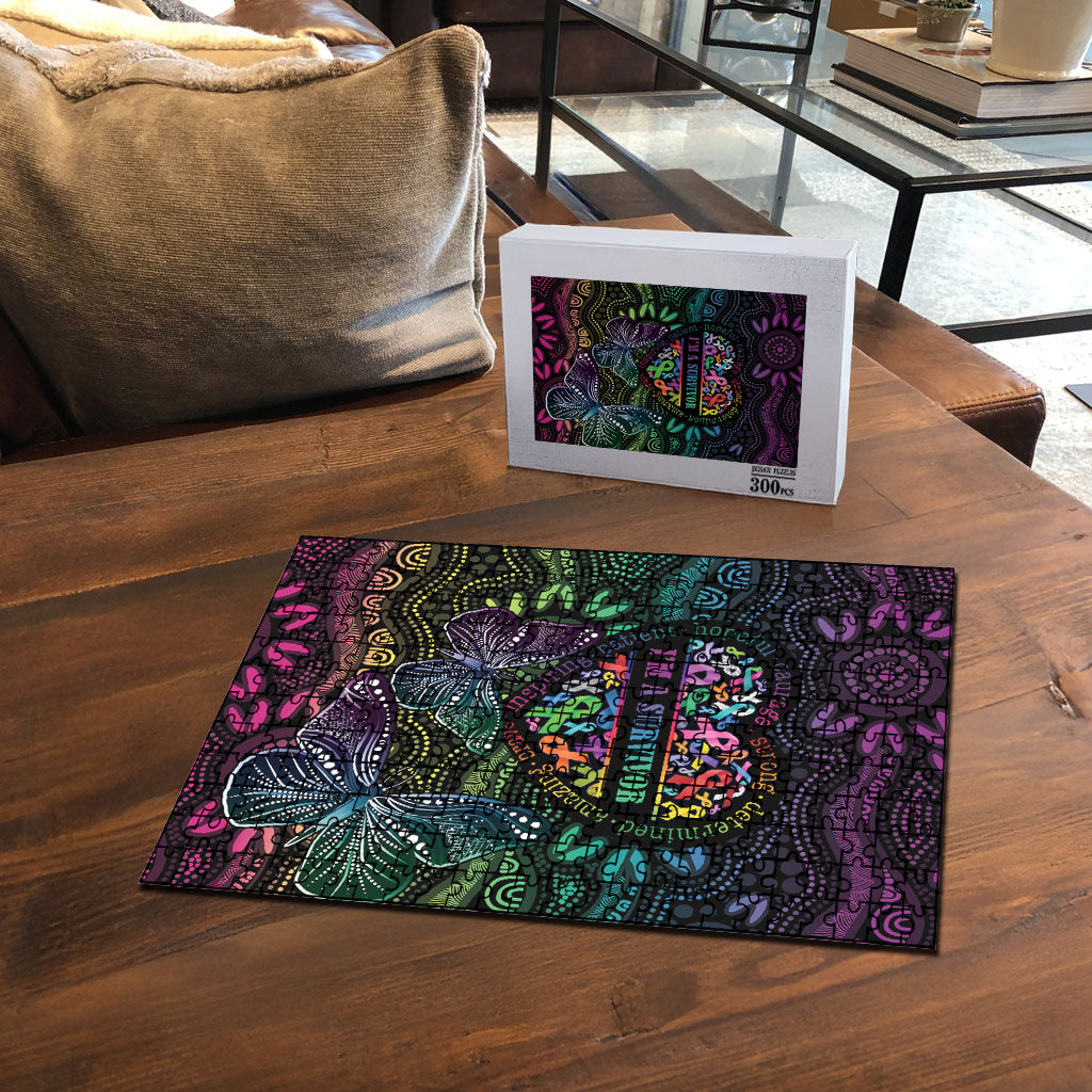 Australia Cancer Survivor Puzzle I’m A Survivor Ribbon Heart