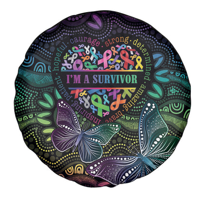 Australia Cancer Survivor Spare Tire Cover I’m A Survivor Ribbon Heart