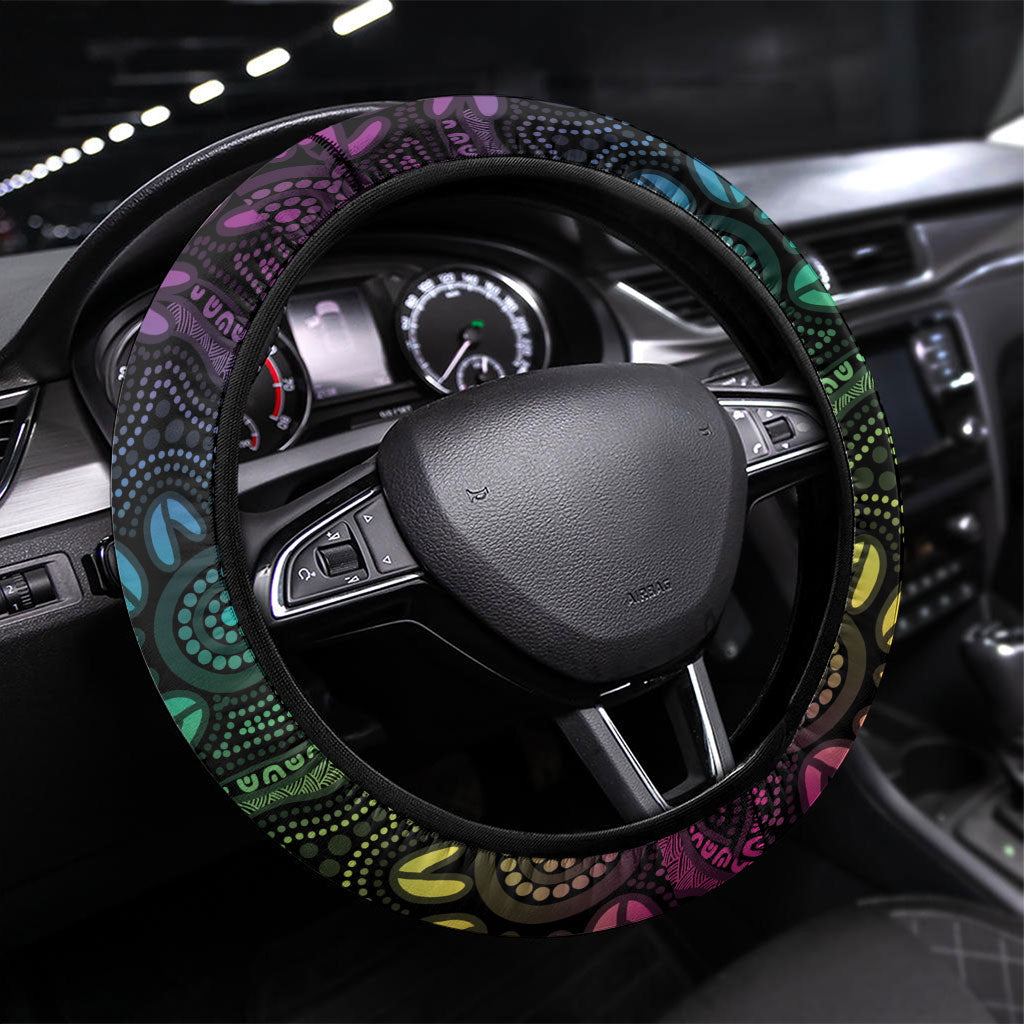 Australia Cancer Survivor Steering Wheel Cover I’m A Survivor Ribbon Heart