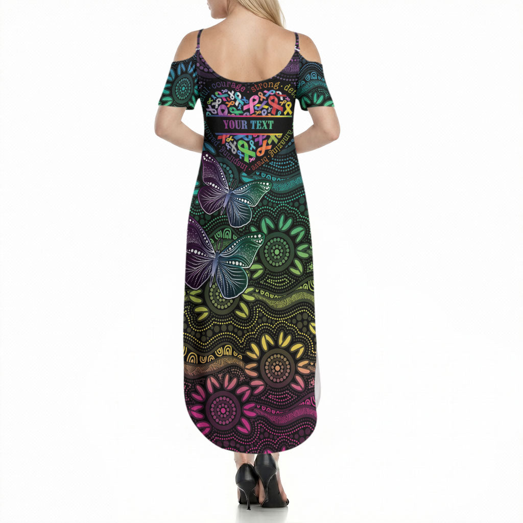 Australia Cancer Survivor Personalised Summer Maxi Dress I’m A Survivor Ribbon Heart