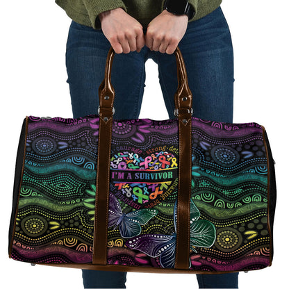 Australia Cancer Survivor Travel Bag I’m A Survivor Ribbon Heart
