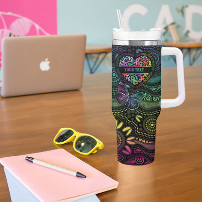 Australia Cancer Survivor Personalised Tumbler With Handle I’m A Survivor Ribbon Heart
