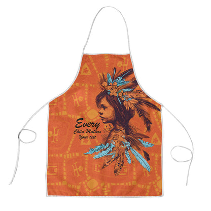 All Children Matters Support Personalized Apron Canadian Indigenous Orange Day