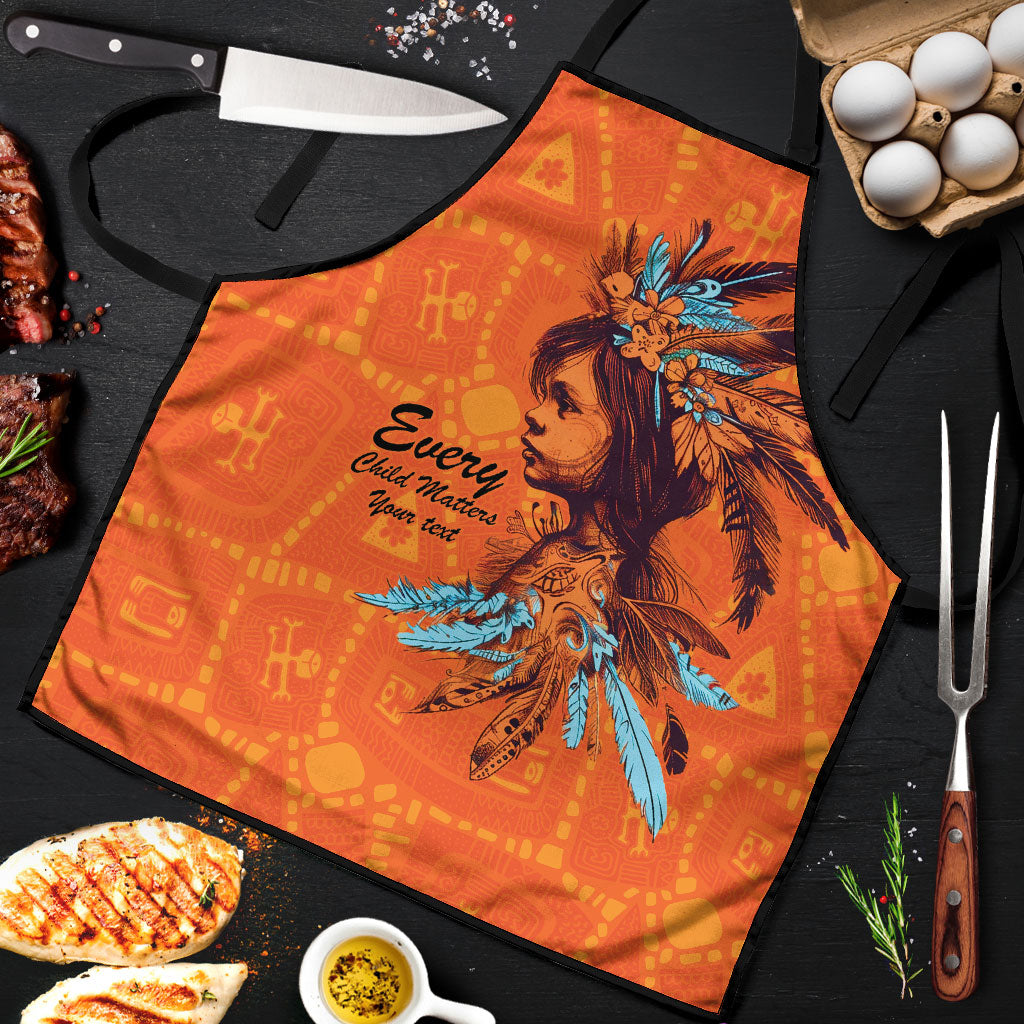 All Children Matters Support Personalized Apron Canadian Indigenous Orange Day