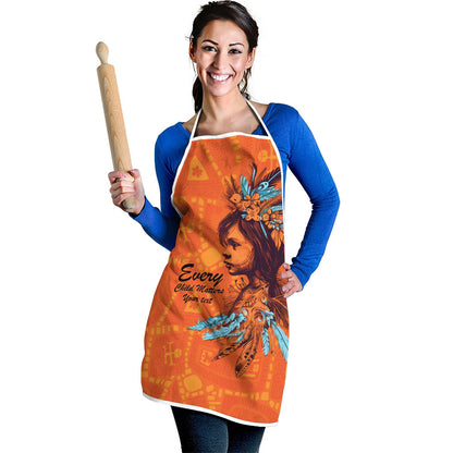 All Children Matters Support Personalized Apron Canadian Indigenous Orange Day