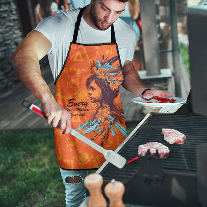 All Children Matters Support Personalized Apron Canadian Indigenous Orange Day