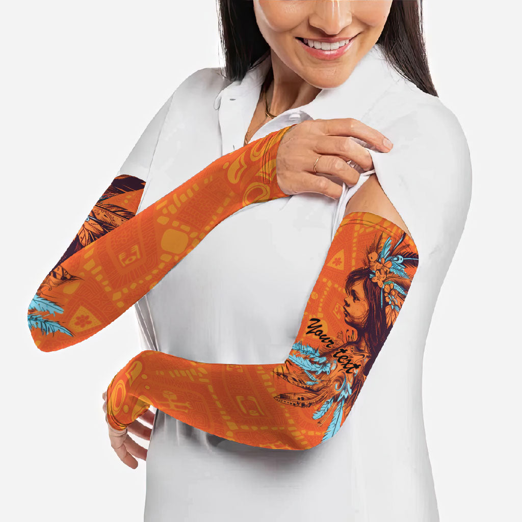All Children Matters Support Personalized Arm Sleeves Canadian Indigenous Orange Day