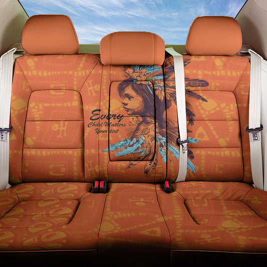 All Children Matters Support Personalized Back Car Seat Cover Canadian Indigenous Orange Day
