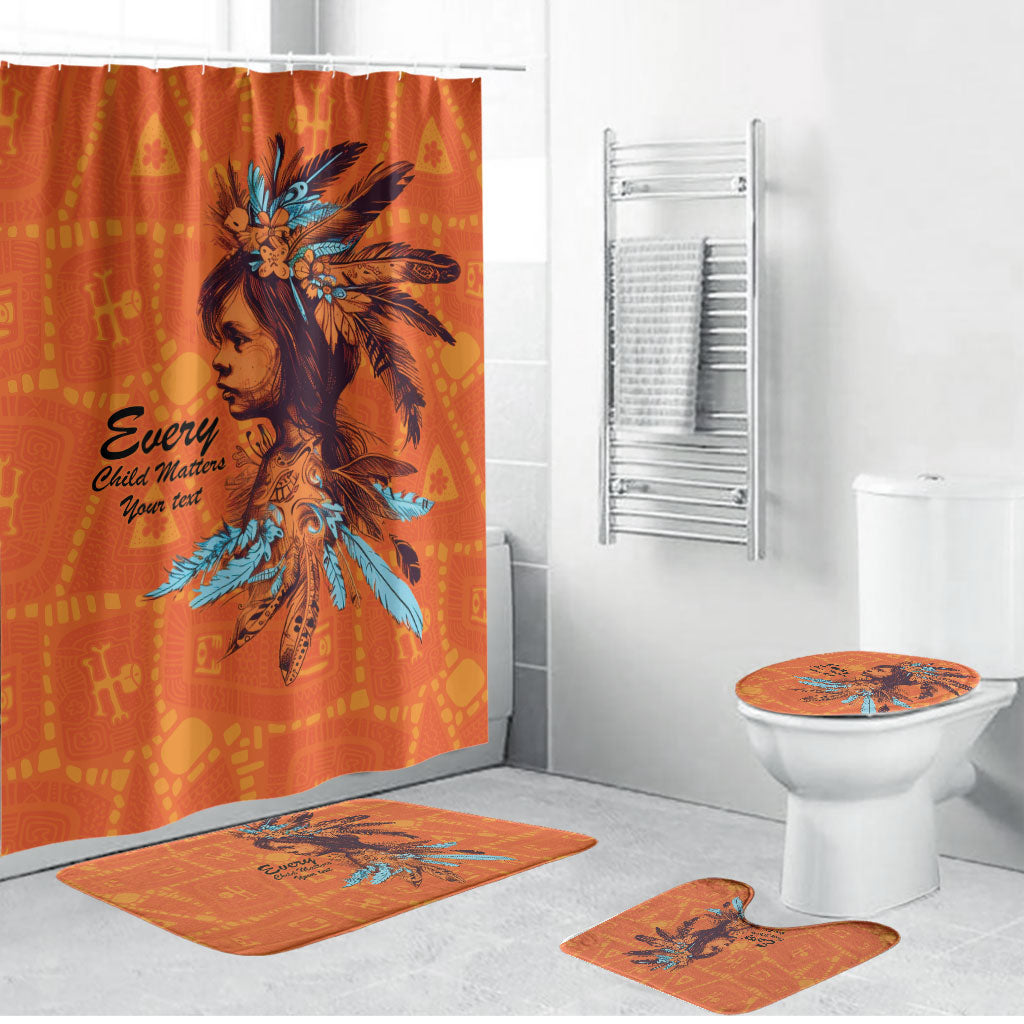 All Children Matters Support Personalized Bathroom Set Canadian Indigenous Orange Day