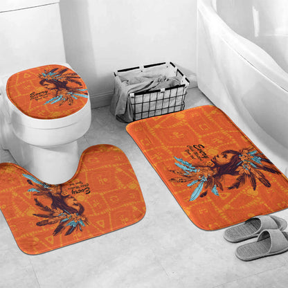 All Children Matters Support Personalized Bathroom Set Canadian Indigenous Orange Day