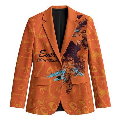 All Children Matters Support Personalized Blazer Canadian Indigenous Orange Day