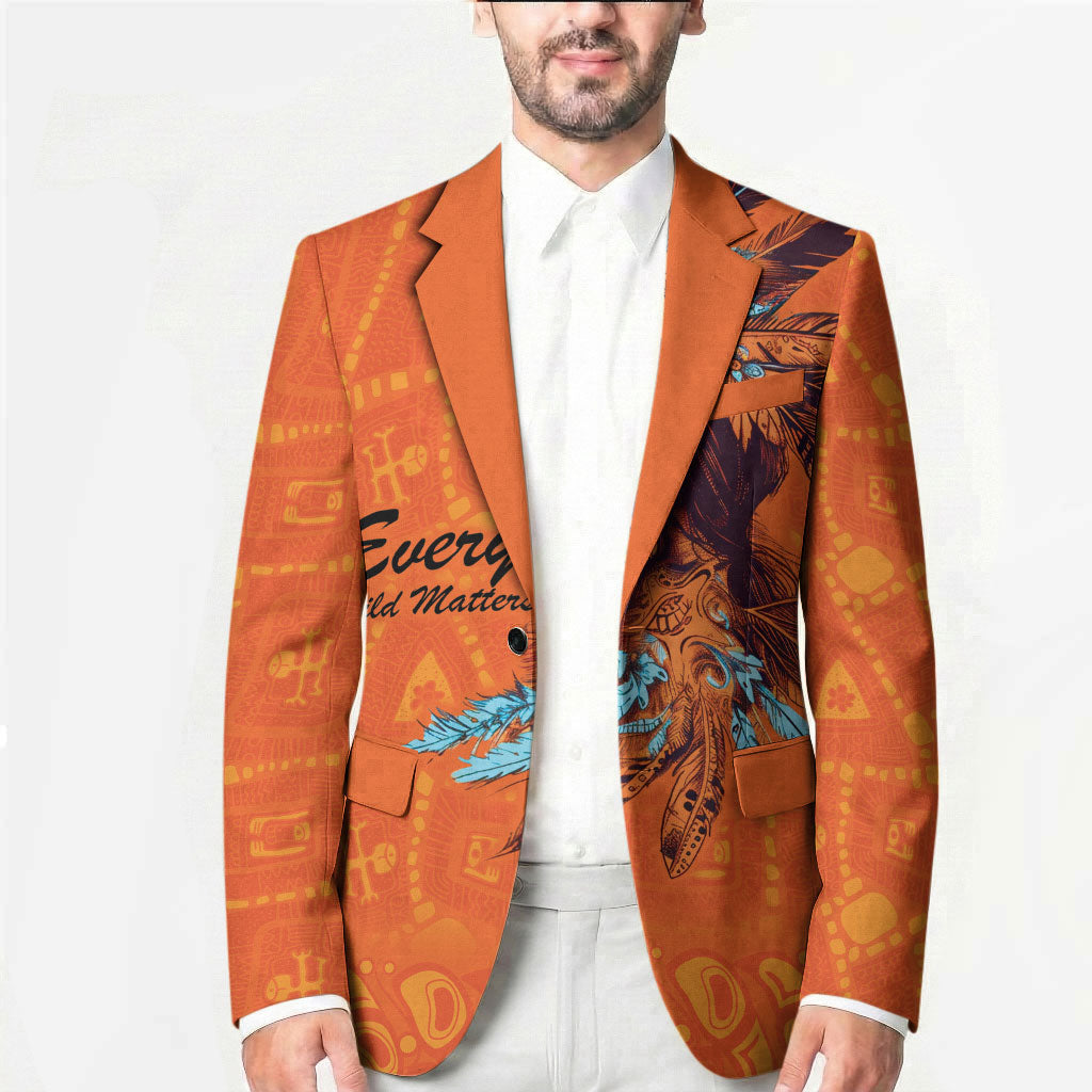 All Children Matters Support Personalized Blazer Canadian Indigenous Orange Day