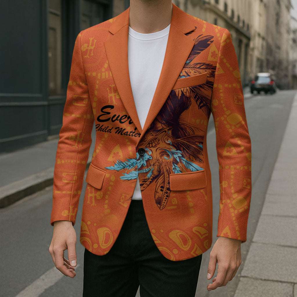 All Children Matters Support Personalized Blazer Canadian Indigenous Orange Day