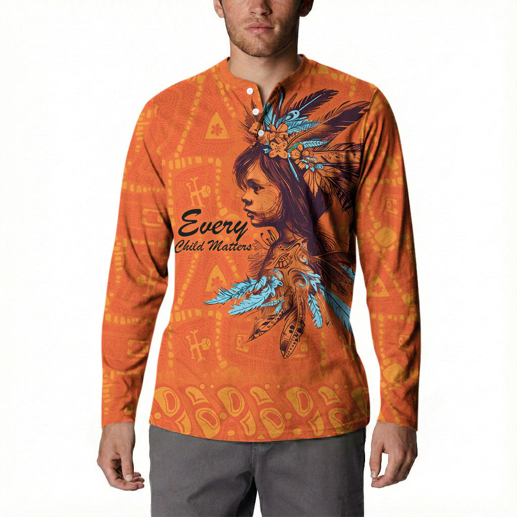 All Children Matters Support Personalized Button Sweatshirt Canadian Indigenous Orange Day