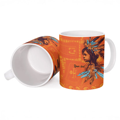 All Children Matters Support Personalized Ceramic Mug Canadian Indigenous Orange Day