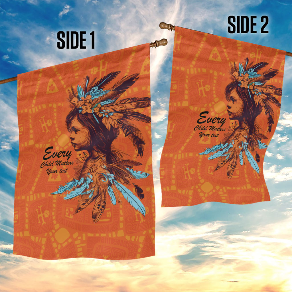 All Children Matters Support Personalized Garden Flag Canadian Indigenous Orange Day