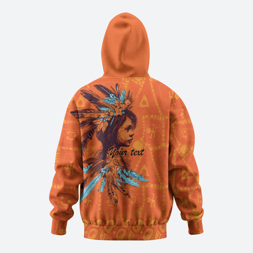 All Children Matters Support Personalized Hoodie Canadian Indigenous Orange Day