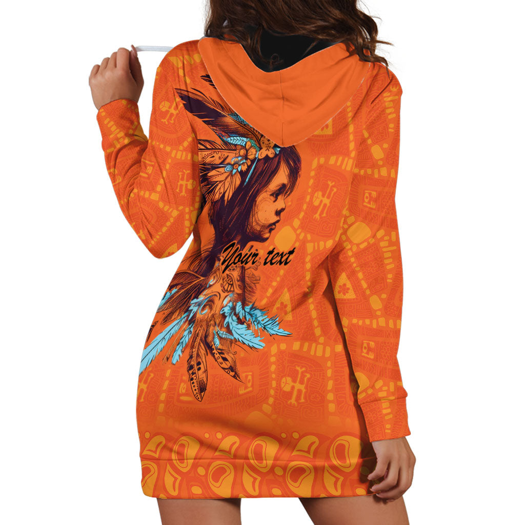 All Children Matters Support Personalized Hoodie Dress Canadian Indigenous Orange Day