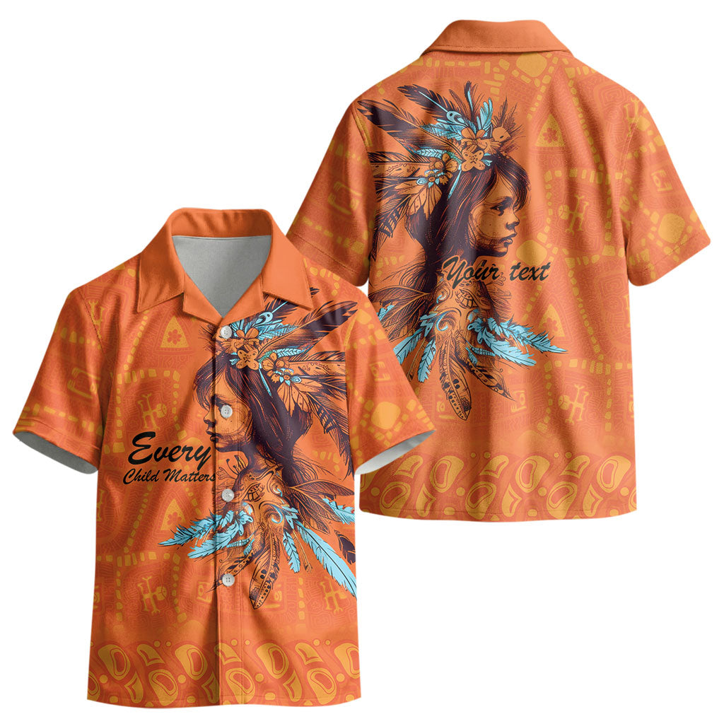 All Children Matters Support Personalized Kid Hawaiian Shirt Canadian Indigenous Orange Day