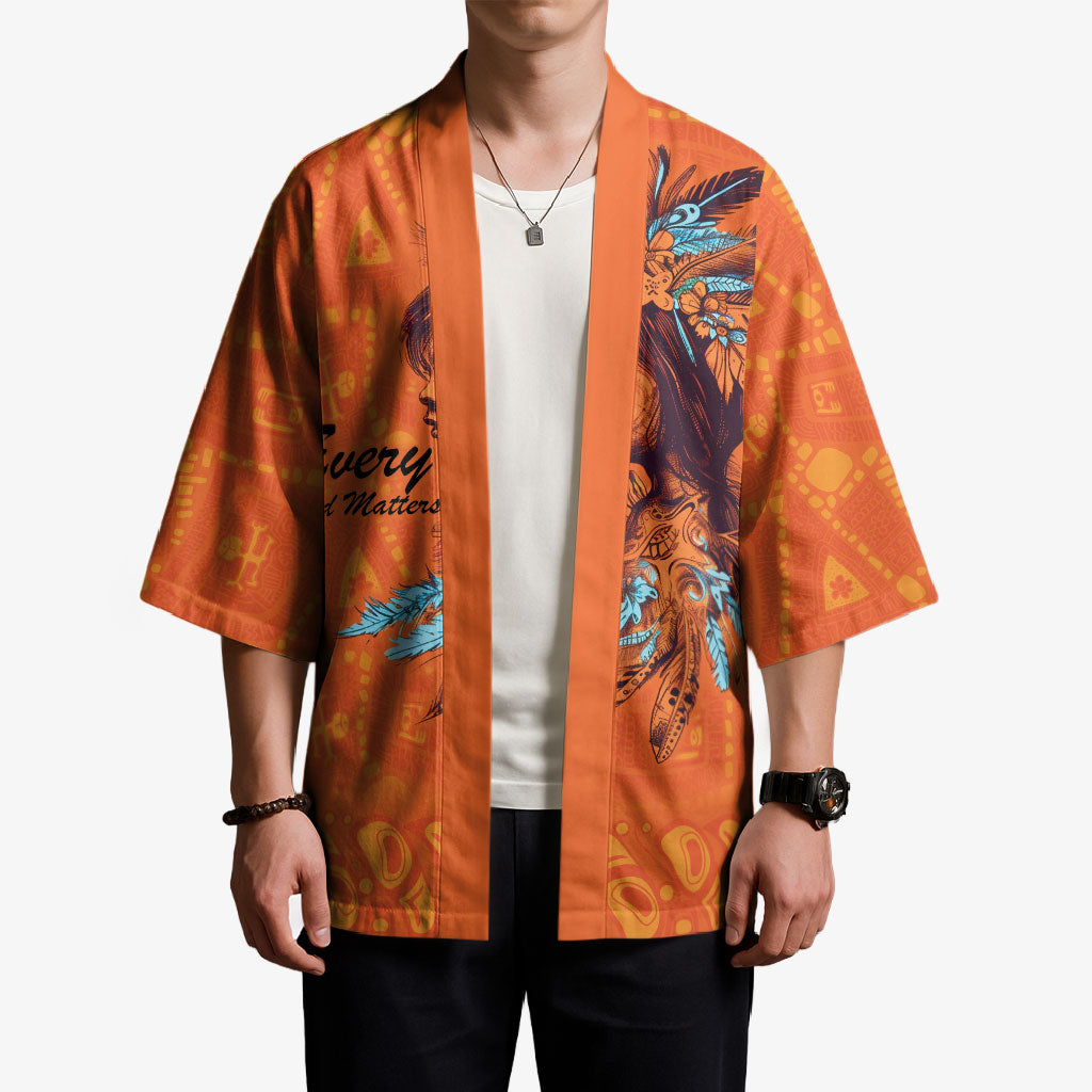 All Children Matters Support Personalized Kimono Canadian Indigenous Orange Day
