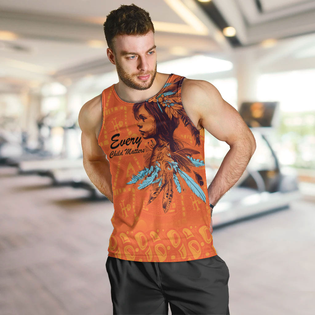 All Children Matters Support Personalized Men Tank Top Canadian Indigenous Orange Day