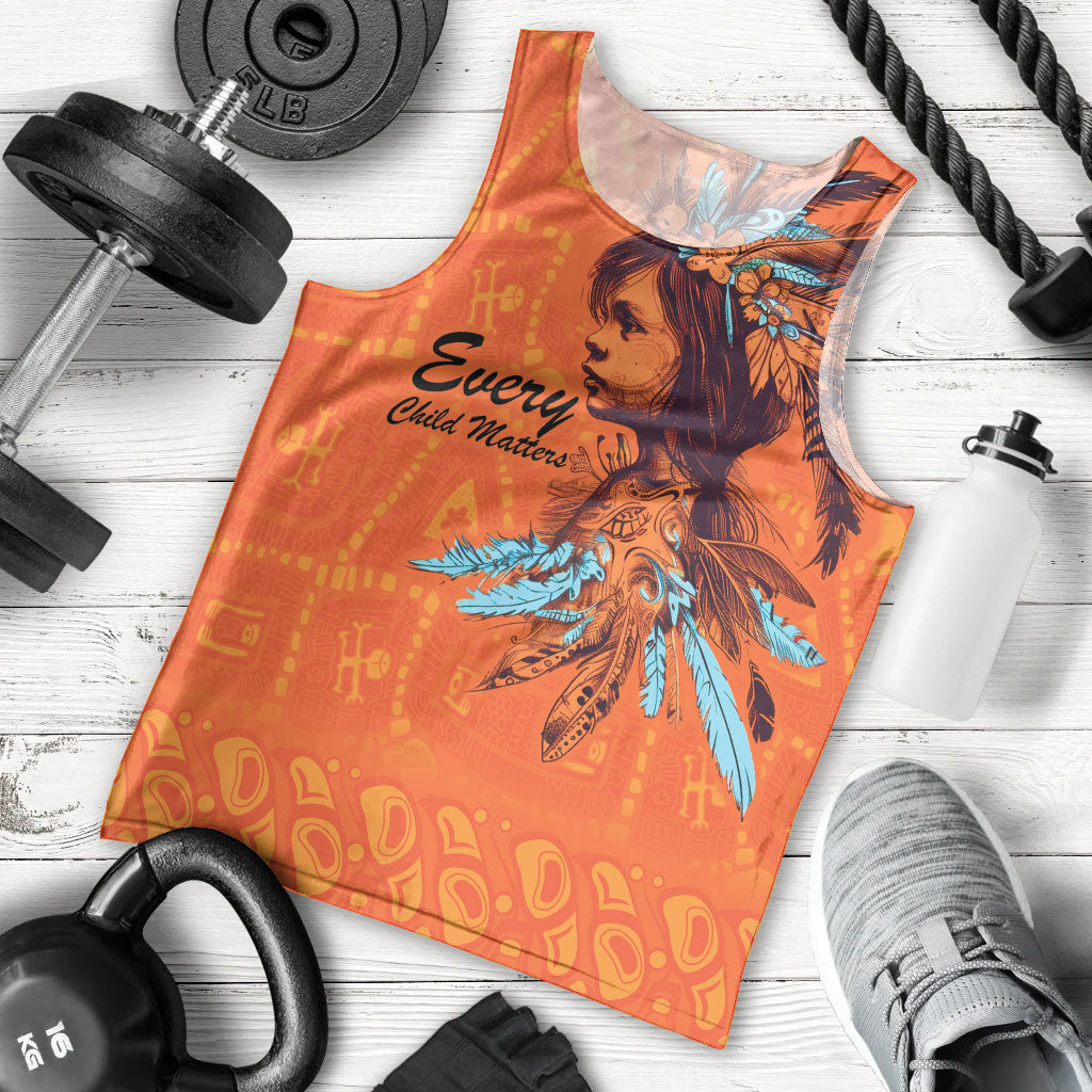 All Children Matters Support Personalized Men Tank Top Canadian Indigenous Orange Day