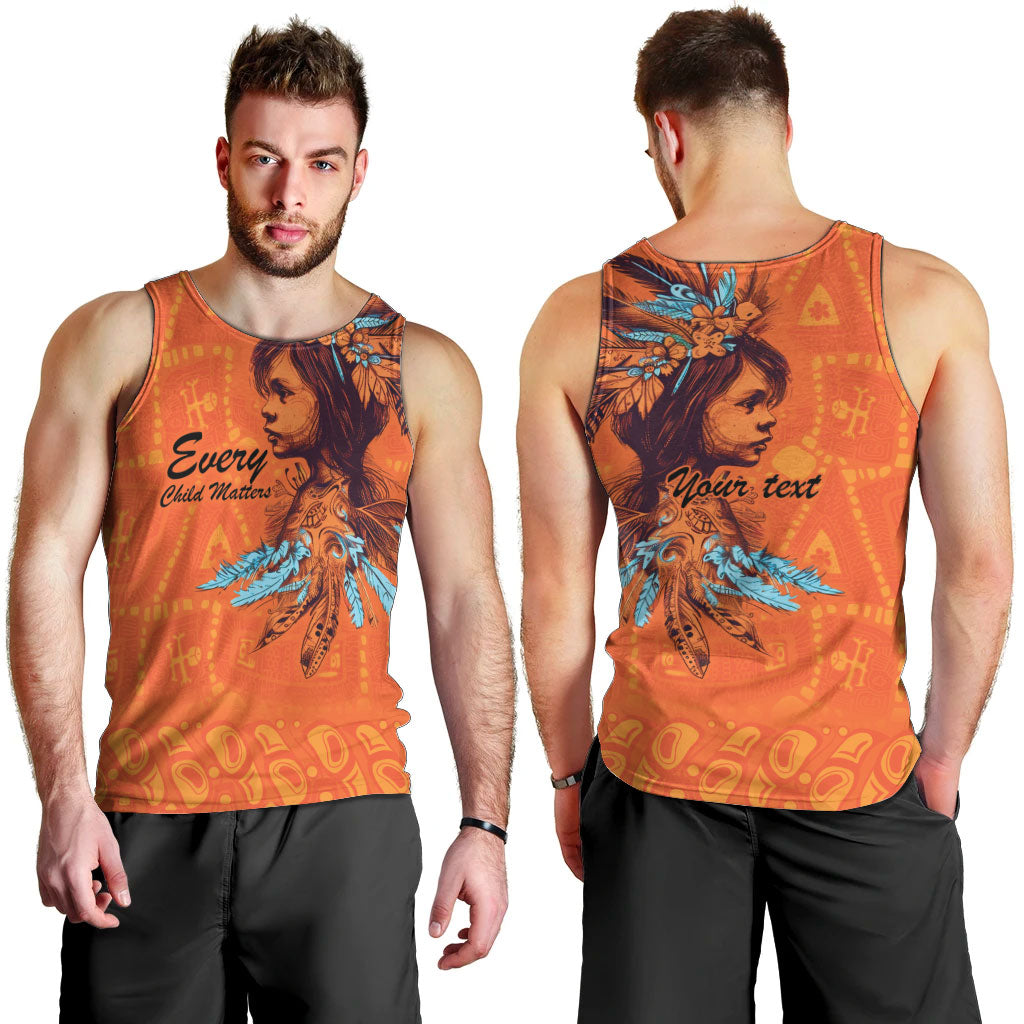 All Children Matters Support Personalized Men Tank Top Canadian Indigenous Orange Day