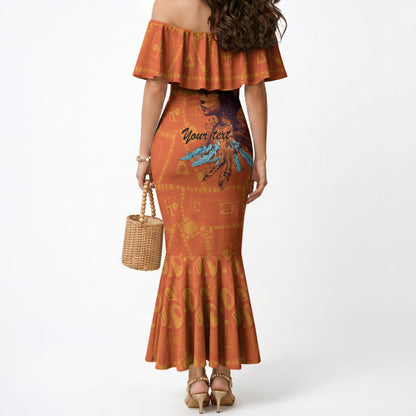 All Children Matters Support Personalized Mermaid Dress Canadian Indigenous Orange Day