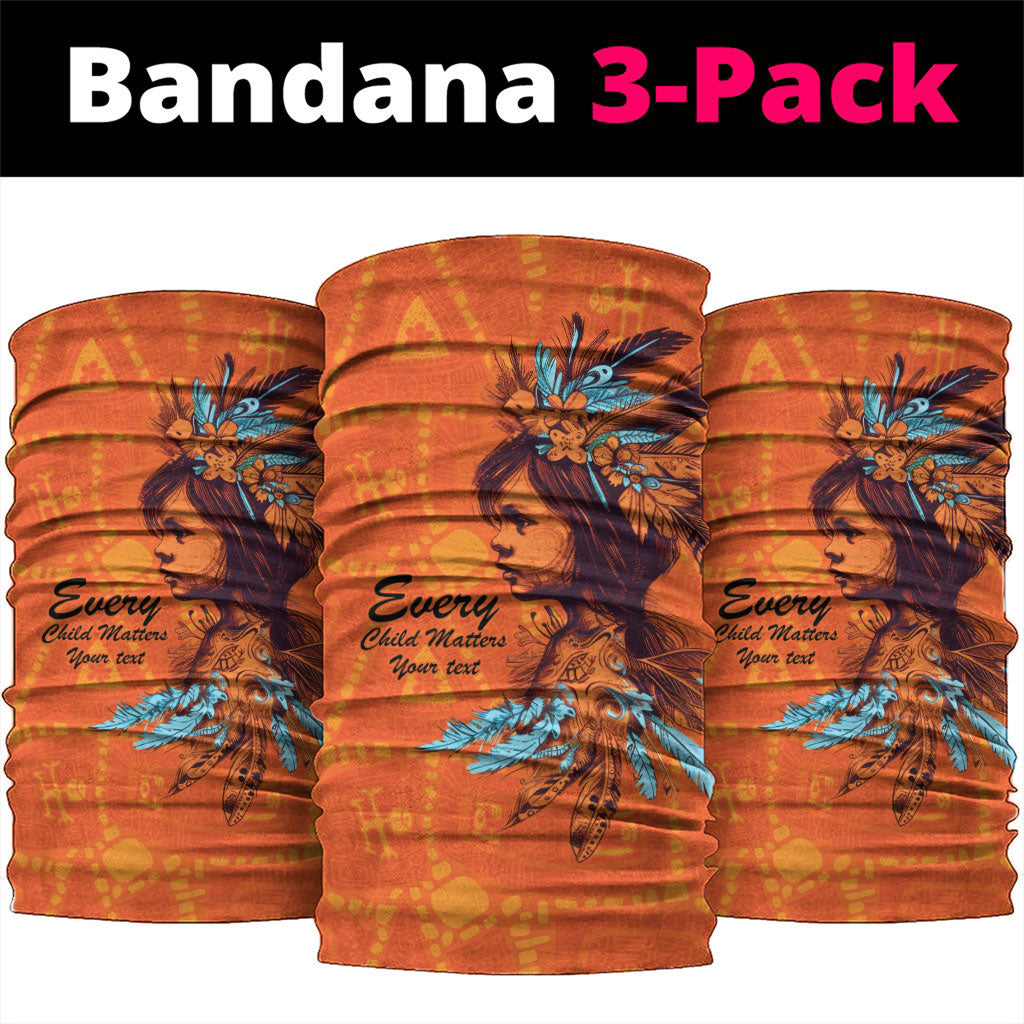 All Children Matters Support Personalized Neck Gaiter Canadian Indigenous Orange Day