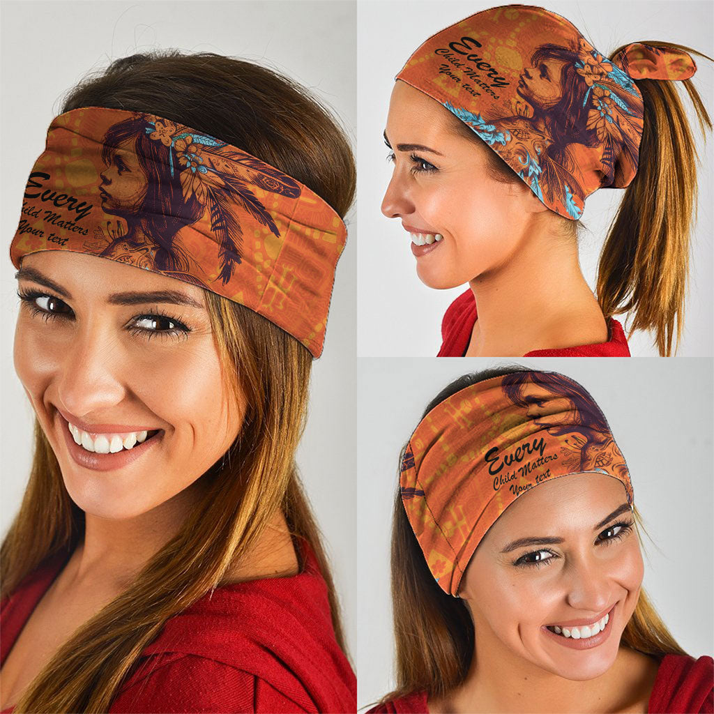 All Children Matters Support Personalized Neck Gaiter Canadian Indigenous Orange Day
