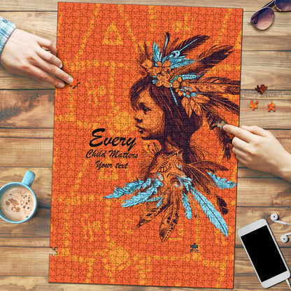 All Children Matters Support Personalized Puzzle Canadian Indigenous Orange Day