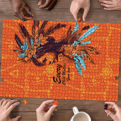All Children Matters Support Personalized Puzzle Canadian Indigenous Orange Day