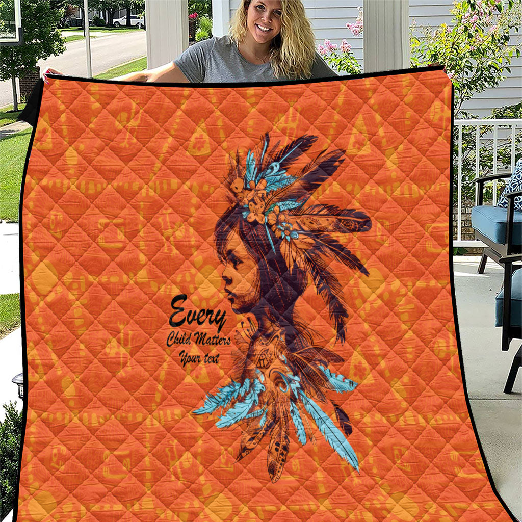 All Children Matters Support Personalized Quilt Canadian Indigenous Orange Day