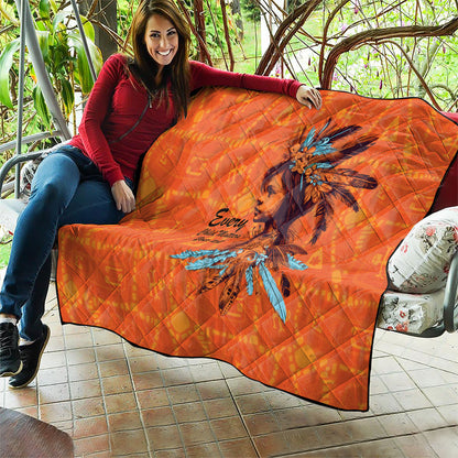 All Children Matters Support Personalized Quilt Canadian Indigenous Orange Day