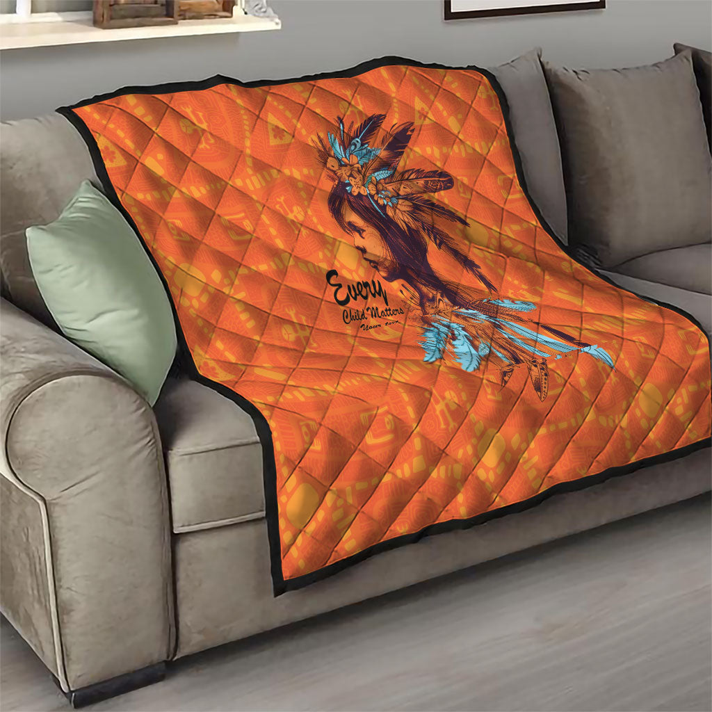 All Children Matters Support Personalized Quilt Canadian Indigenous Orange Day