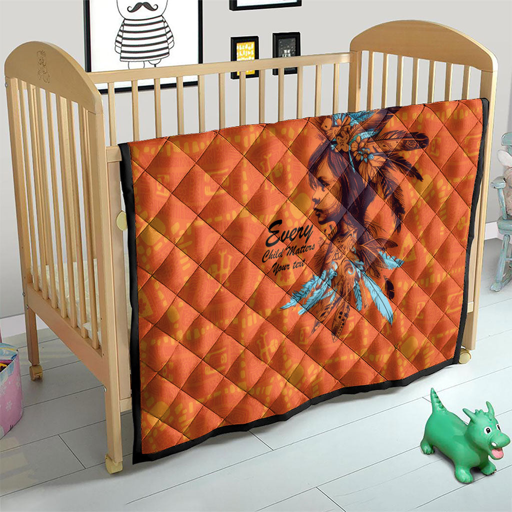 All Children Matters Support Personalized Quilt Canadian Indigenous Orange Day