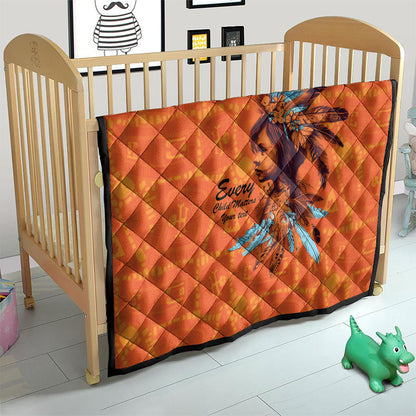 All Children Matters Support Personalized Quilt Canadian Indigenous Orange Day