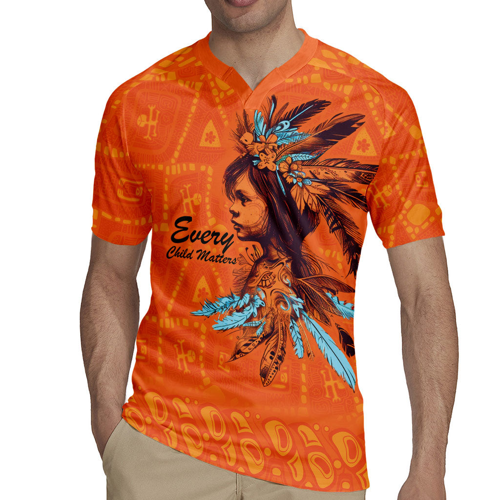 All Children Matters Support Personalized Rugby Jersey Canadian Indigenous Orange Day