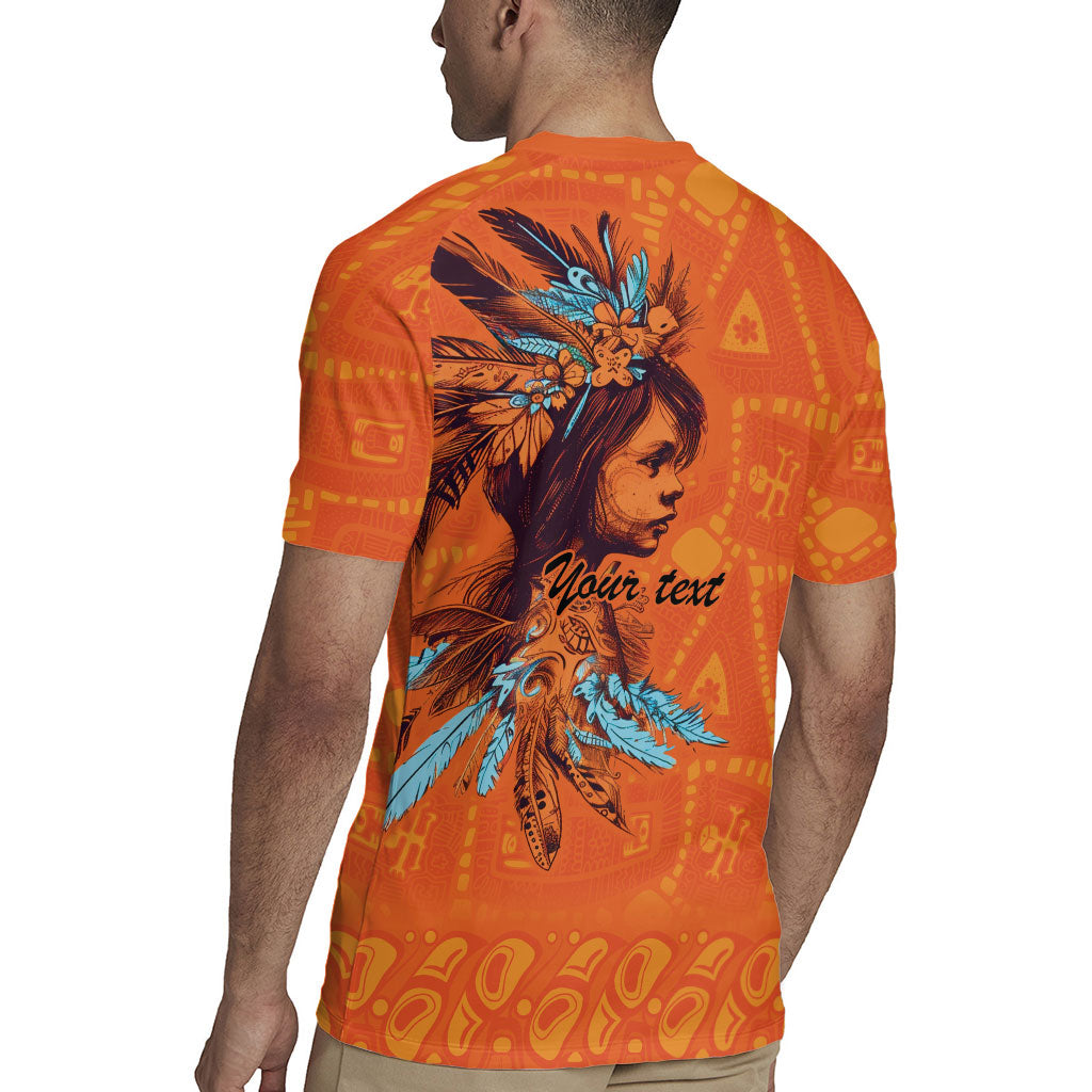 All Children Matters Support Personalized Rugby Jersey Canadian Indigenous Orange Day