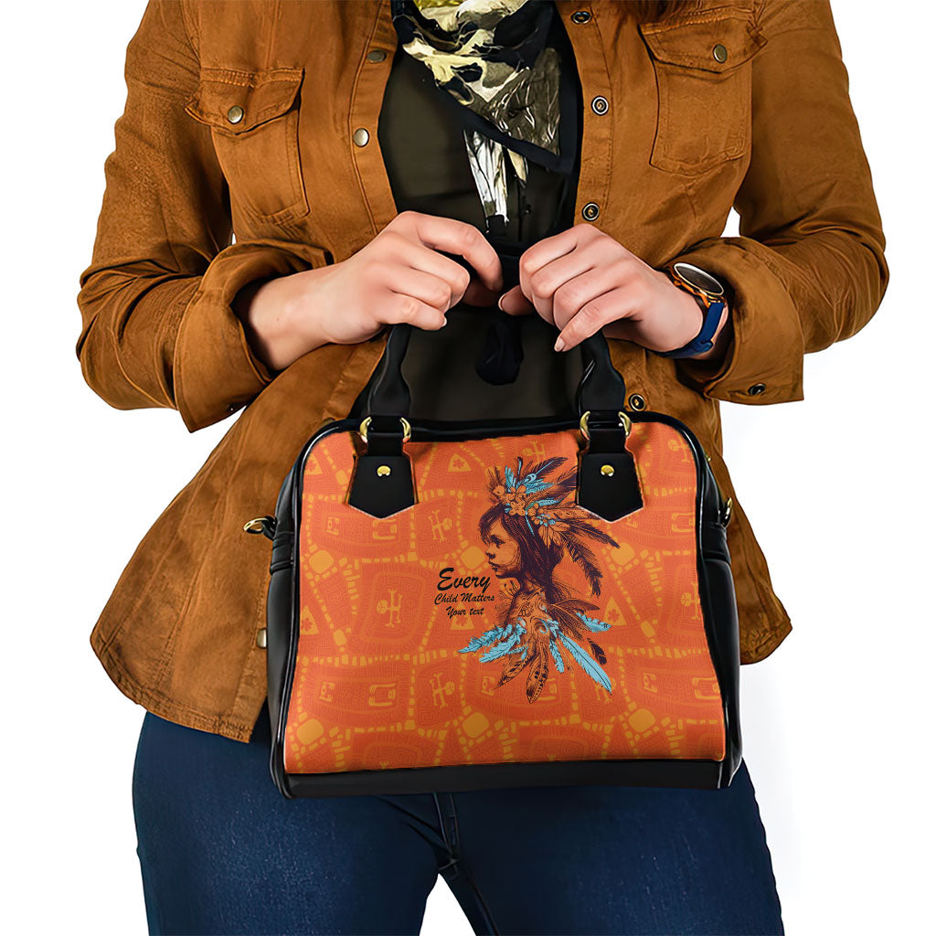 All Children Matters Support Personalized Shoulder Handbag Canadian Indigenous Orange Day