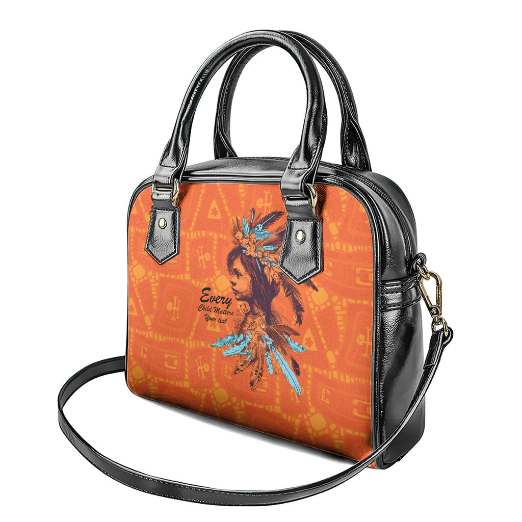 All Children Matters Support Personalized Shoulder Handbag Canadian Indigenous Orange Day