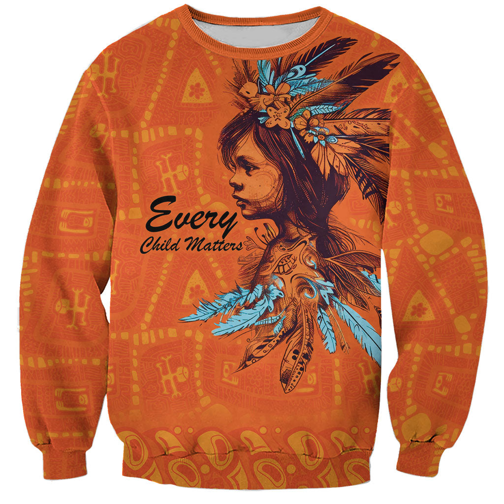 All Children Matters Support Personalized Sweatshirt Canadian Indigenous Orange Day